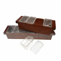 Discount 🛒 BarMan BarConic® Hazel Wood Condiment Holder - Size Options ✔️