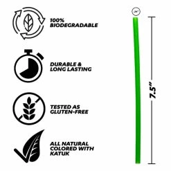 Best reviews of ???? BarMan Pasta Straws - Gluten-Free - 7.5" - Green - 150 Pack ???? -barproducts Shop STR PASTA LGR150 Main BPC 2 700x700