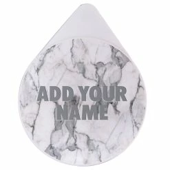 Cheap ⌛ BarMan ADD YOUR NAME - Custom Glass Rimmer Lid - White Marble ✔️
