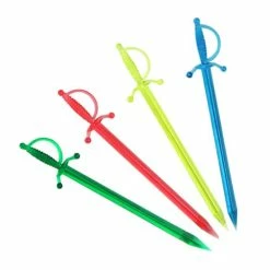 Hot Sale 🎁 BarMan BarConic® Sword Cocktail Picks - 3.5" - Color Options - Pack Of 250 🛒 -barproducts Shop assorted neon sword cocktail picks 700x700