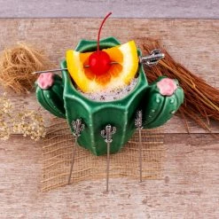 Wholesale 🧨 BarMan Cactus Cocktail Picks - Set Of 4 😍 -barproducts Shop barconic cactus cocktail pick scene3 700x700