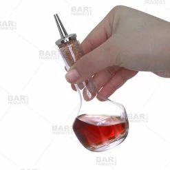 Flash Sale ⌛ BarMan BarConic® Bitters Bottle - Feather Etched Glass - 3oz ???? -barproducts Shop barconic fetched glass bitter bottle 700x700