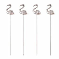 Best reviews of 🥰 BarMan Flamingo Cocktail Picks - Set Of 4 🌟