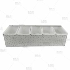 Hot Sale ✨ BarMan BarConic® 🔨 Hammered Stainless Steel Condiment Holder - 5 Pint 💯