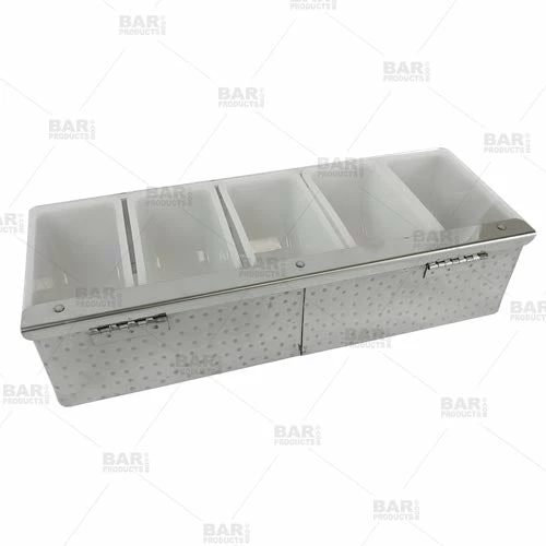 Hot Sale ✨ BarMan BarConic® ???? Hammered Stainless Steel Condiment Holder - 5 Pint ???? 5 Hot Sale ✨ BarMan BarConic® ???? Hammered Stainless Steel Condiment Holder - 5 Pint ???? - Image 5