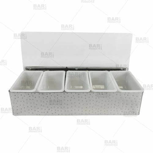 Hot Sale ✨ BarMan BarConic® ???? Hammered Stainless Steel Condiment Holder - 5 Pint ???? 6 Hot Sale ✨ BarMan BarConic® ???? Hammered Stainless Steel Condiment Holder - 5 Pint ???? - Image 6