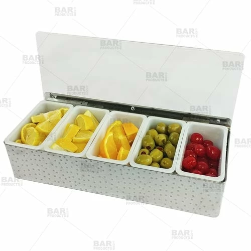 Hot Sale ✨ BarMan BarConic® ???? Hammered Stainless Steel Condiment Holder - 5 Pint ???? 3 Hot Sale ✨ BarMan BarConic® ???? Hammered Stainless Steel Condiment Holder - 5 Pint ???? - Image 3