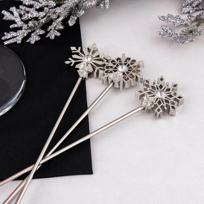 Best Pirce ???? BarMan Snowflakes Cocktail Picks - Set Of 4 ✨ 3 Best Pirce ???? BarMan Snowflakes Cocktail Picks - Set Of 4 ✨ - Image 3