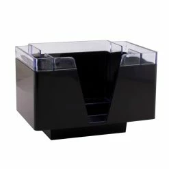 Promo 🎉 BarMan NAPKIN BAR CADDY - 3 COMPARTMENT- BLACK/CLEAR 🔥