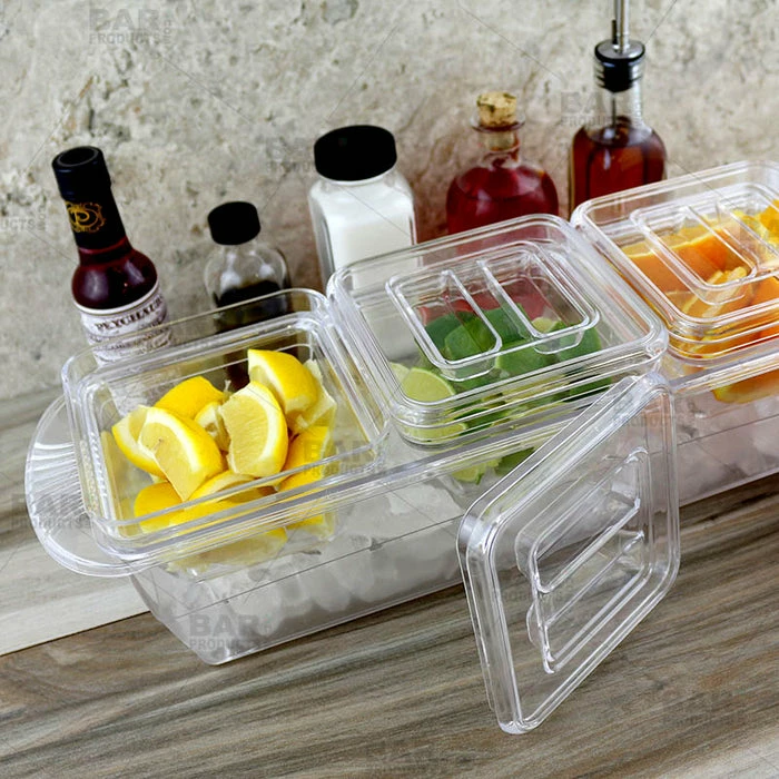 Coupon ⭐ BarMan Plastic Condiment And Garnish Caddy - 3 Inserts W/ Lids ???? 3 Coupon ⭐ BarMan Plastic Condiment And Garnish Caddy - 3 Inserts W/ Lids ???? - Image 3