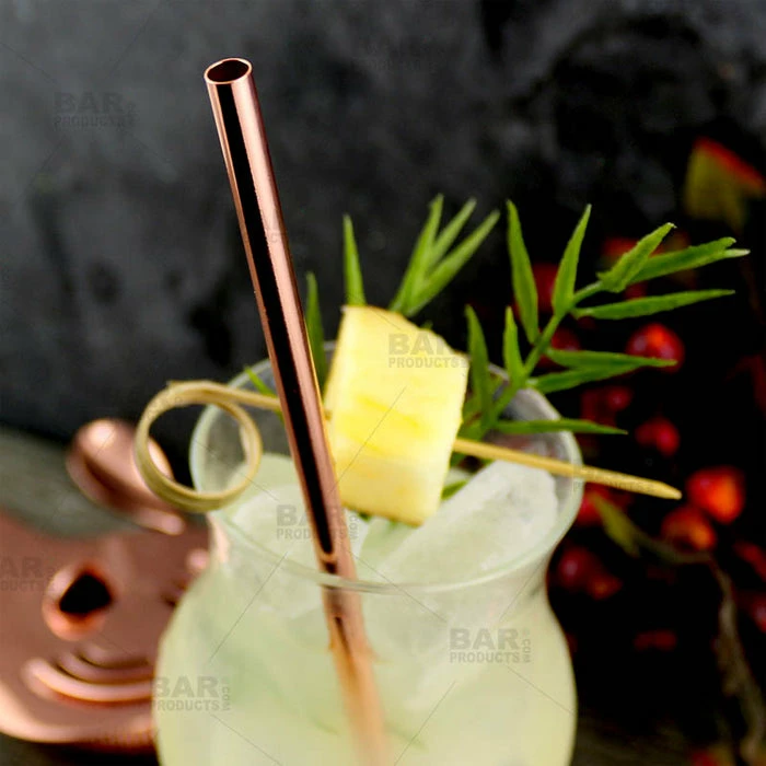 Wholesale ???? BarMan Olea™ Metal Cocktail Straw - Copper Plated ???? 4 Wholesale ???? BarMan Olea™ Metal Cocktail Straw - Copper Plated ???? - Image 4