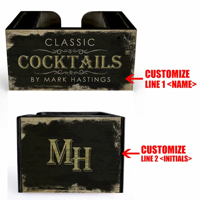 Top 10 ???? BarMan Customizable Wooden Bar Caddy - Classic Cocktails ⭐ 2 Top 10 ???? BarMan Customizable Wooden Bar Caddy - Classic Cocktails ⭐ - Image 2