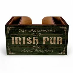 Cheap 😀 BarMan Customizable Wooden Bar Caddy - Irish Pub 👍
