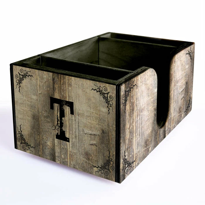 Outlet ✔️ BarMan Customizable Wooden Bar Caddy - Rustic Tree ???? 3 Outlet ✔️ BarMan Customizable Wooden Bar Caddy - Rustic Tree ???? - Image 3