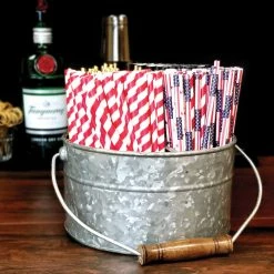 Promo ???? BarMan Galvanized Table Caddy - Round ???? 7 Promo ???? BarMan Galvanized Table Caddy - Round ???? -barproducts Shop galvanized utensil holder bpc800 3 1 700x700