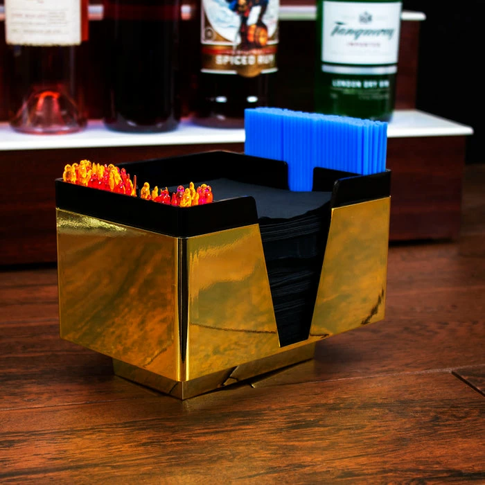 Best reviews of ???? BarMan NAPKIN BAR CADDY - 3 COMPARTMENT - BLACK/GOLD ???? 2 Best reviews of ???? BarMan NAPKIN BAR CADDY - 3 COMPARTMENT - BLACK/GOLD ???? - Image 2
