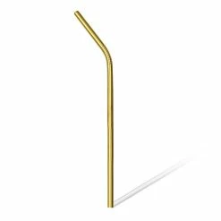 New 🛒 BarMan BarConic® Straw - Gold Plated Curved ⭐