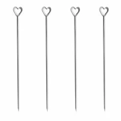 Promo ✨ BarMan BarConic® Heart Shaped Cocktail Picks - 4 Pack 😍
