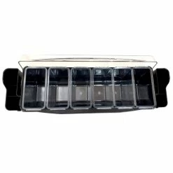 Buy 😍 BarMan Condiment Holder (6) 1-Quart Fruit Trays With Straw Holders 👏 -barproducts Shop holder w straw3 700x700