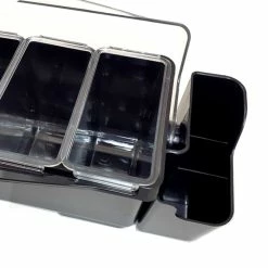 Buy 😍 BarMan Condiment Holder (6) 1-Quart Fruit Trays With Straw Holders 👏 -barproducts Shop holder w straw4 700x700