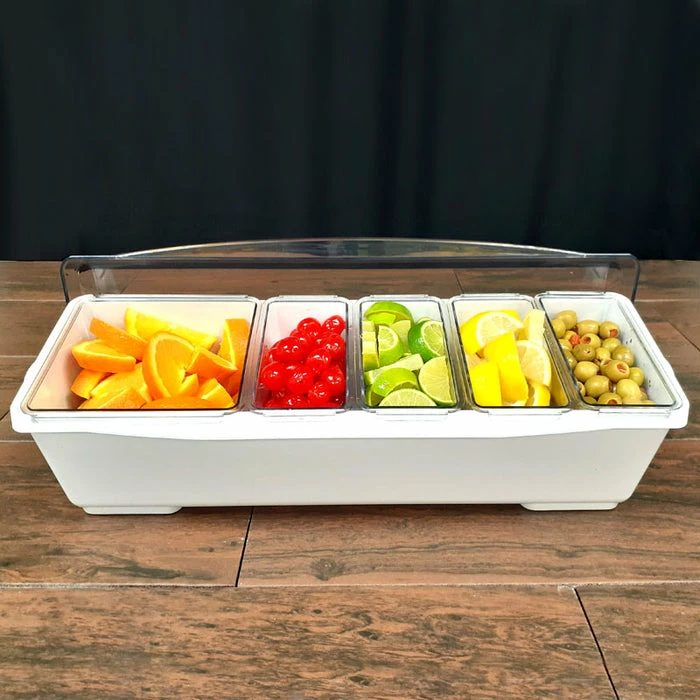 Coupon ???? BarMan Condiment Holder (4) 1-Quart (1) 2-Quart Fruit Trays - White ???? 2 Coupon ???? BarMan Condiment Holder (4) 1-Quart (1) 2-Quart Fruit Trays - White ???? - Image 2