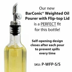 Promo 🌟 BarMan BarConic® Antique Oil - Vinegar - Mixer Square Glass Bottle - 8oz ⭐ -barproducts Shop new flip top oil and vinegar bottle pourer 1 5f387f39 9852 4088 8daf d35e7d85370a 700x700