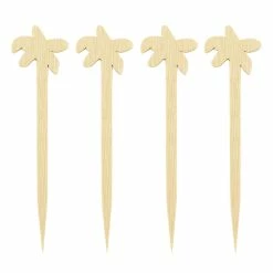 Deals ❤️ BarMan BarConic® Bamboo Palm Tree Cocktail Picks - 100 Pack 🔔