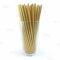 Best deal ❤️ BarMan BarConic® Eco-Friendly Paper Straws - Gold Metallic - Pack Of 100 😍