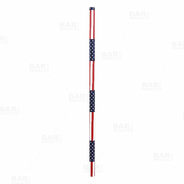 Budget ???? BarMan BarConic® "Eco-Friendly" Paper Straws - 7 3/4" USA Flag - Packs Of 100 ✨ 2 Budget ???? BarMan BarConic® "Eco-Friendly" Paper Straws - 7 3/4" USA Flag - Packs Of 100 ✨ - Image 2