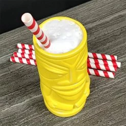 New ???? BarMan BarConic® "Eco-Friendly" Jumbo Paper Straws - 7 3/4" Red Stripe - 100 Pack ❤️ -barproducts Shop paper straws jumbo red stripe bpc 5 700x700
