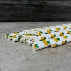Cheapest ???? BarMan BarConic® "Eco-Friendly" Paper Straws - 7 3/4" Pineapple Design - Packs Of 100 ???? -barproducts Shop paper straws pineapple bpc 3 700x700