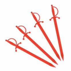 Hot Sale 🎁 BarMan BarConic® Sword Cocktail Picks - 3.5" - Color Options - Pack Of 250 🛒 -barproducts Shop red sword cocktail picks 700x700