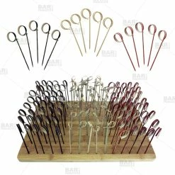 Coupon ???? BarMan BarConic® Ring Bamboo Cocktail Pick Kit With Display Stand ????