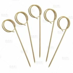 Wholesale 🎁 BarMan BarConic® Ring Bamboo Cocktail Picks (Pack Of 100) 🤩