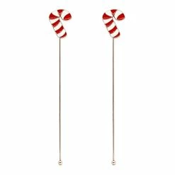 Coupon 👍 BarMan Stainless Steel Stirrers - 🍬 Candy Cane - Set Of 2 😍
