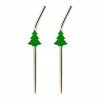 Wholesale ???? BarMan Stainless Steel Straws With Brush - ???? Christmas Tree - Set Of 2 ✨