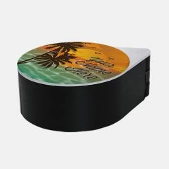 Top 10 ???? BarMan ADD YOUR NAME - Custom Glass Rimmer Lid - Sunset Design ???? -barproducts Shop sunset black 700x700