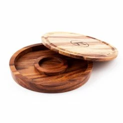 Cheapest 🎁 BarMan 3-in-1 Wooden Salt Rimmer - Cutting Board And Storage Container ⭐